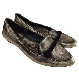 Gold born Pointed toe flats sz 6